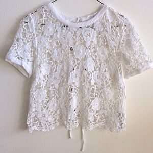 Forever21 Cotton Lace Shirt